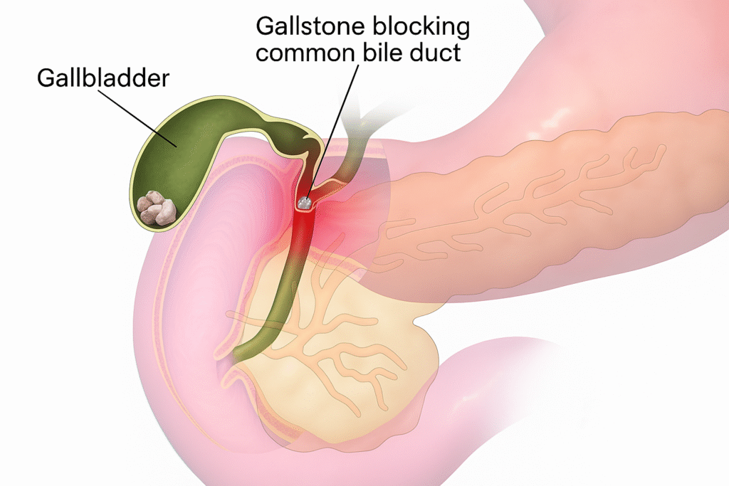Laparoscopic gall bladder surgery illustration showing minimally invasive cholecystectomy procedure