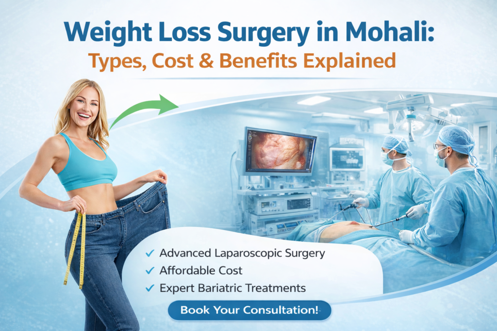 Weight Loss Surgery in Mohali: Types, Cost & Benefits Explained