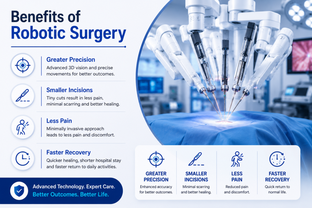 Benefits of Robotic Surgery in Mohali including greater precision and faster recovery