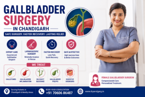 Gallbladder Surgery in Chandigarh – Dr. Parul Garg providing advanced laparoscopic and robotic gallbladder surgery for safe treatment, faster recovery and long-term relief.